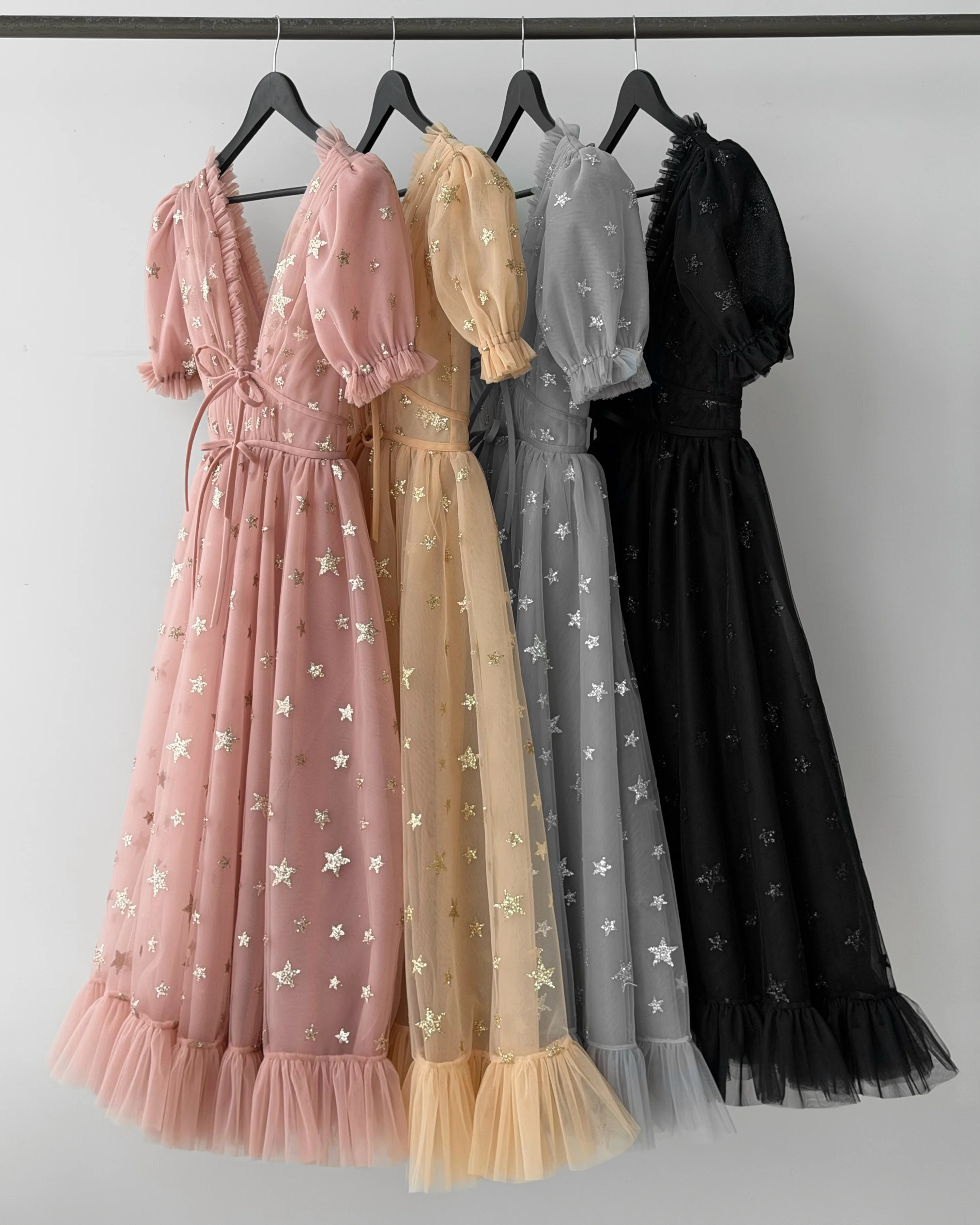 Gray Starry Midi Dress - Image 2