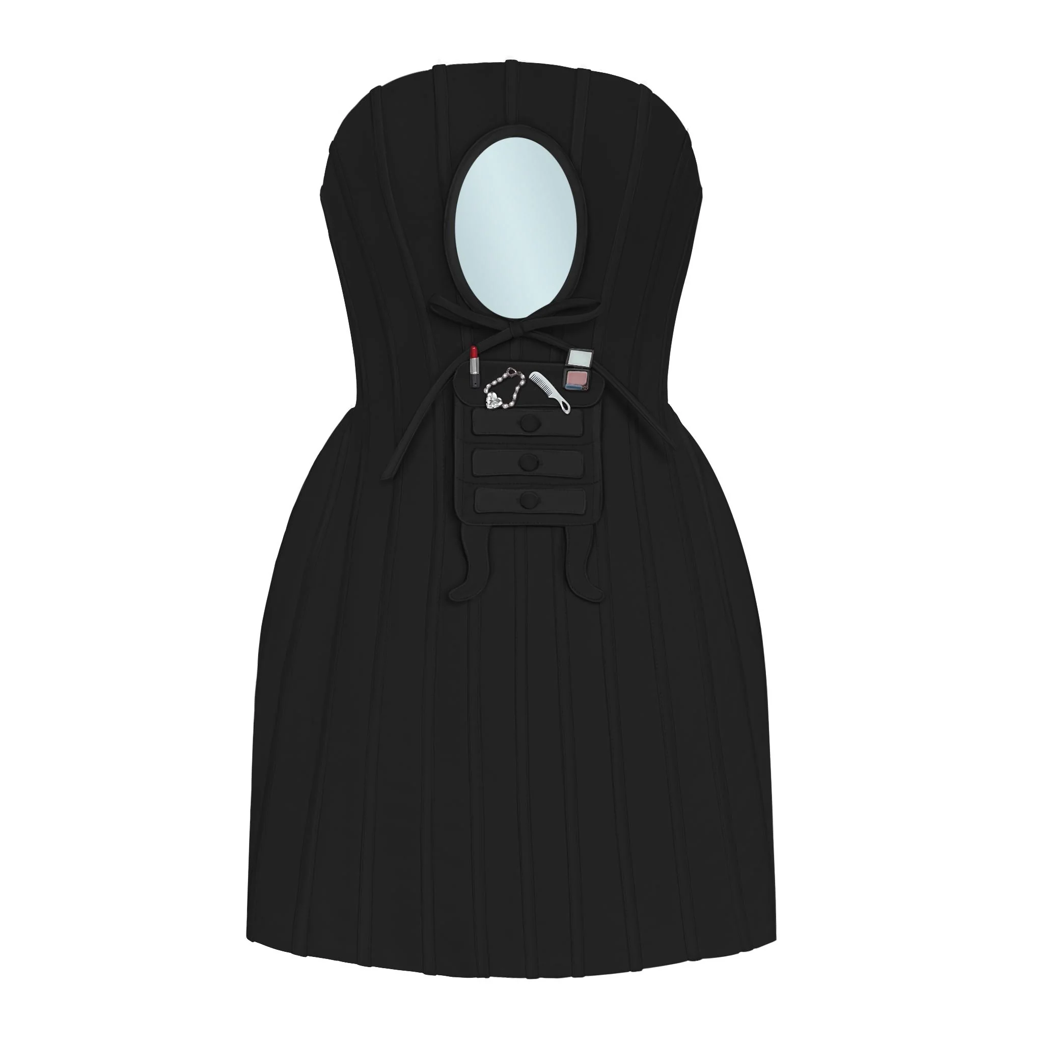 Black Vanity Mini Dress