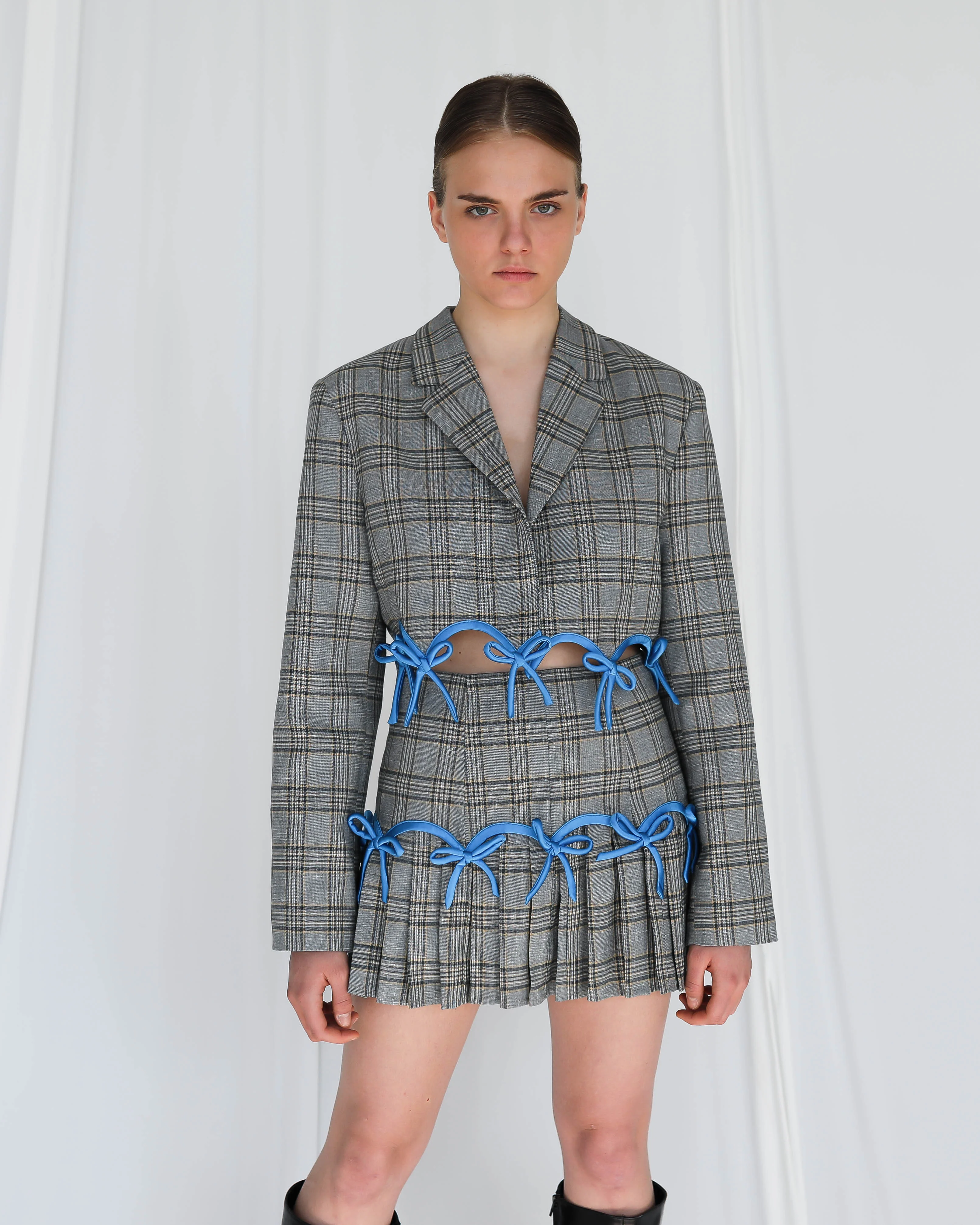 Plaid Top & Skirt - Image 3