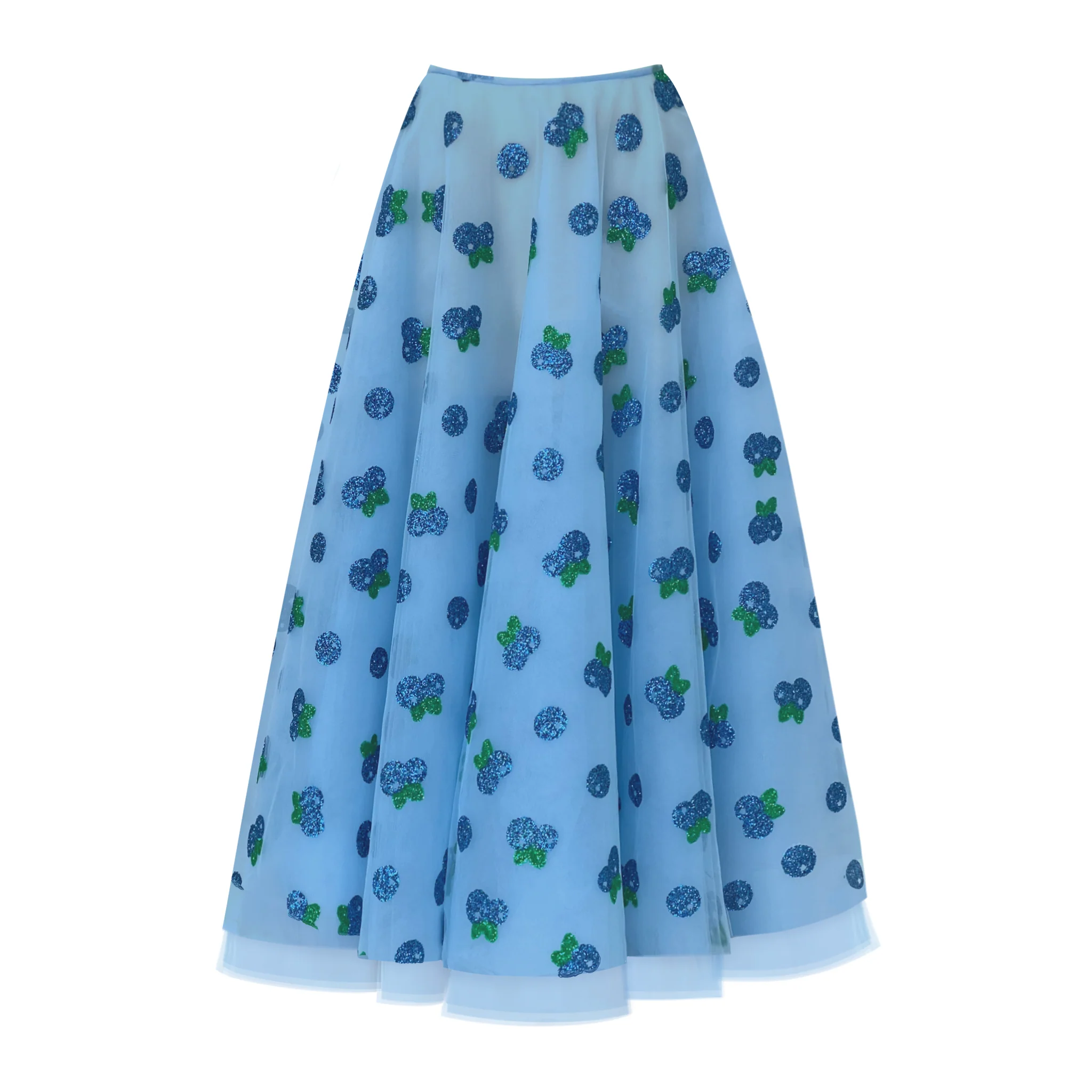 Blueberry Midi Skirt