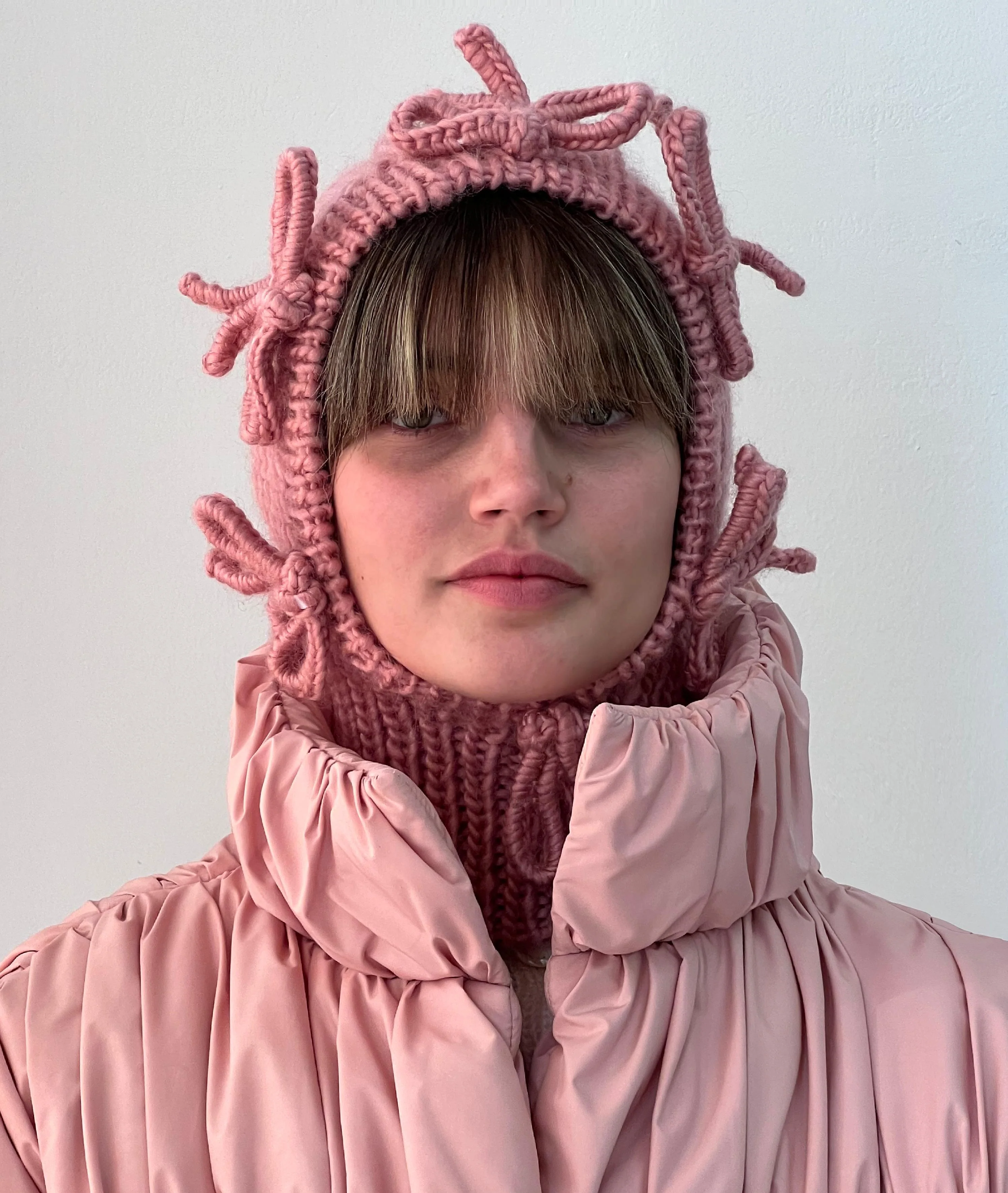 Bows Hand Knitted Balaclava - Image 3
