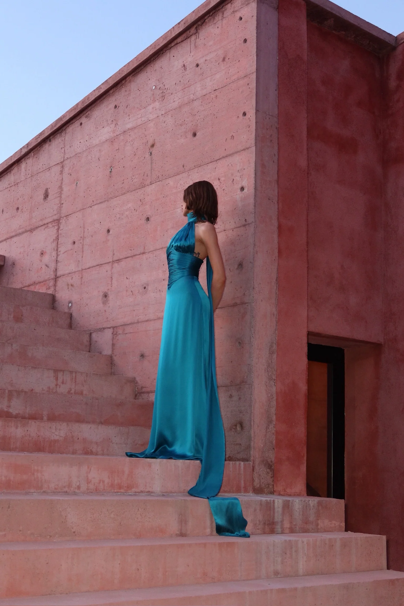 Cairo Teal Dress - Image 3