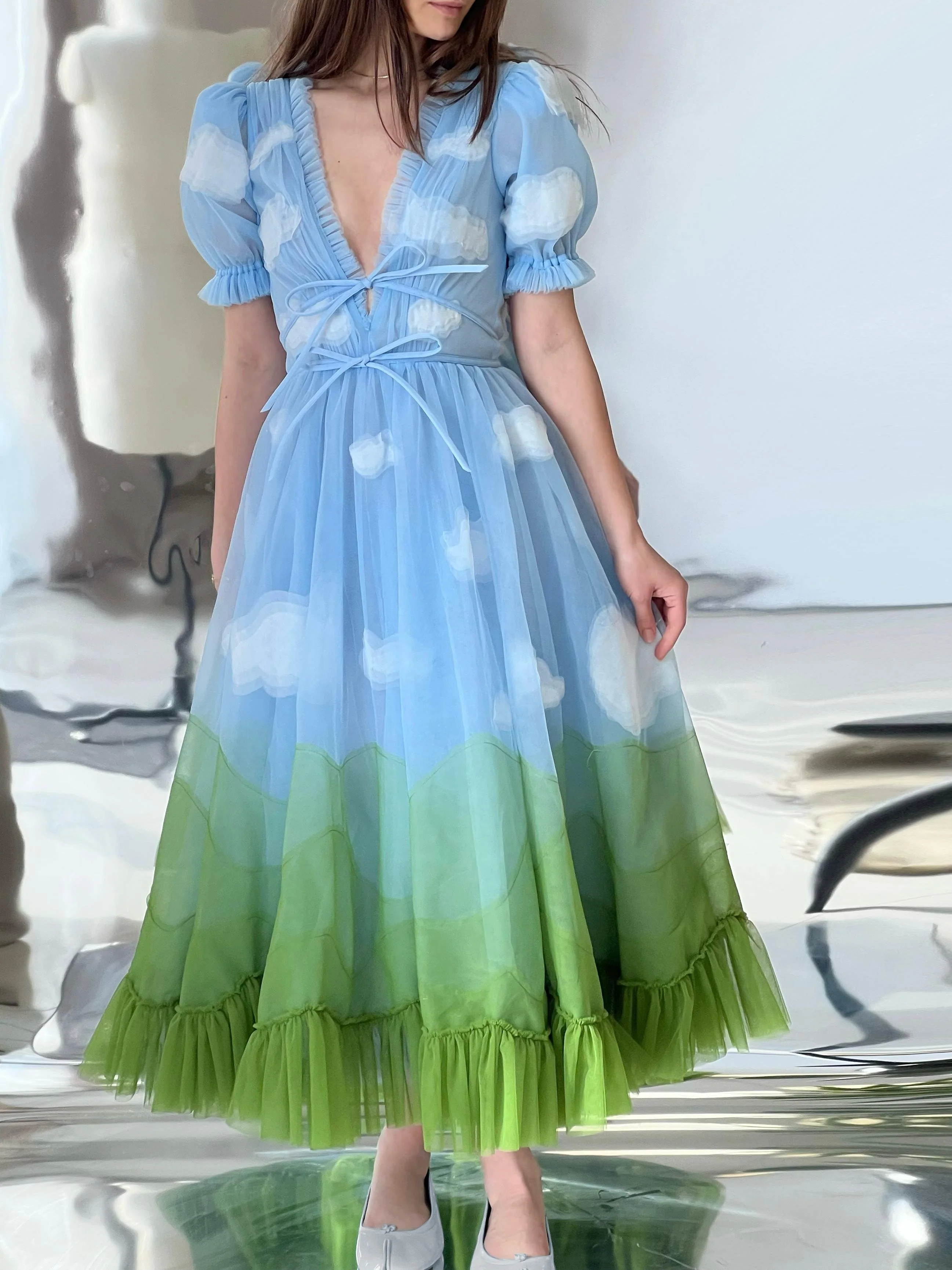 Clouds Midi Dress - Image 3
