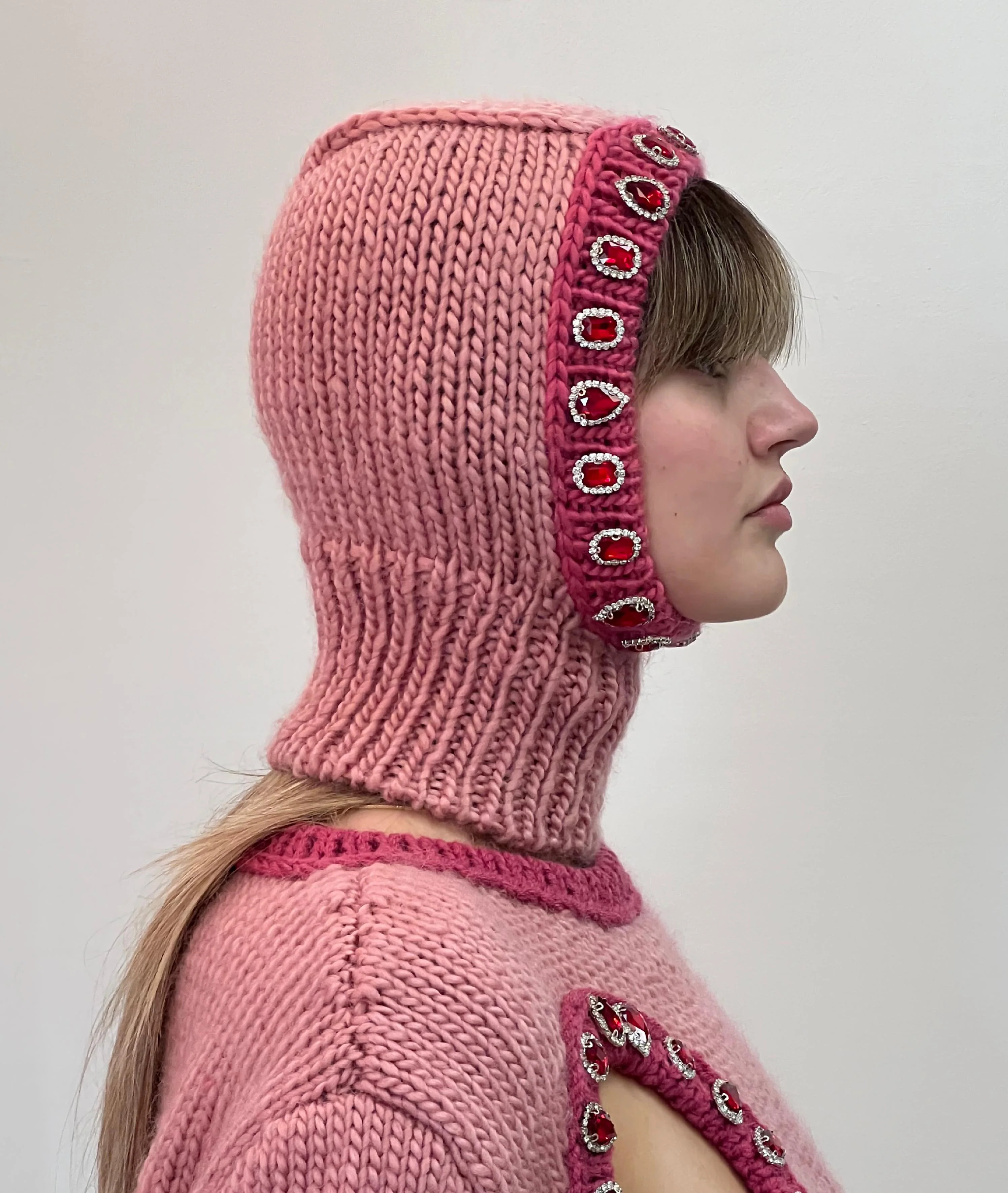 Crystal Hand Knitted Balaclava - Image 10