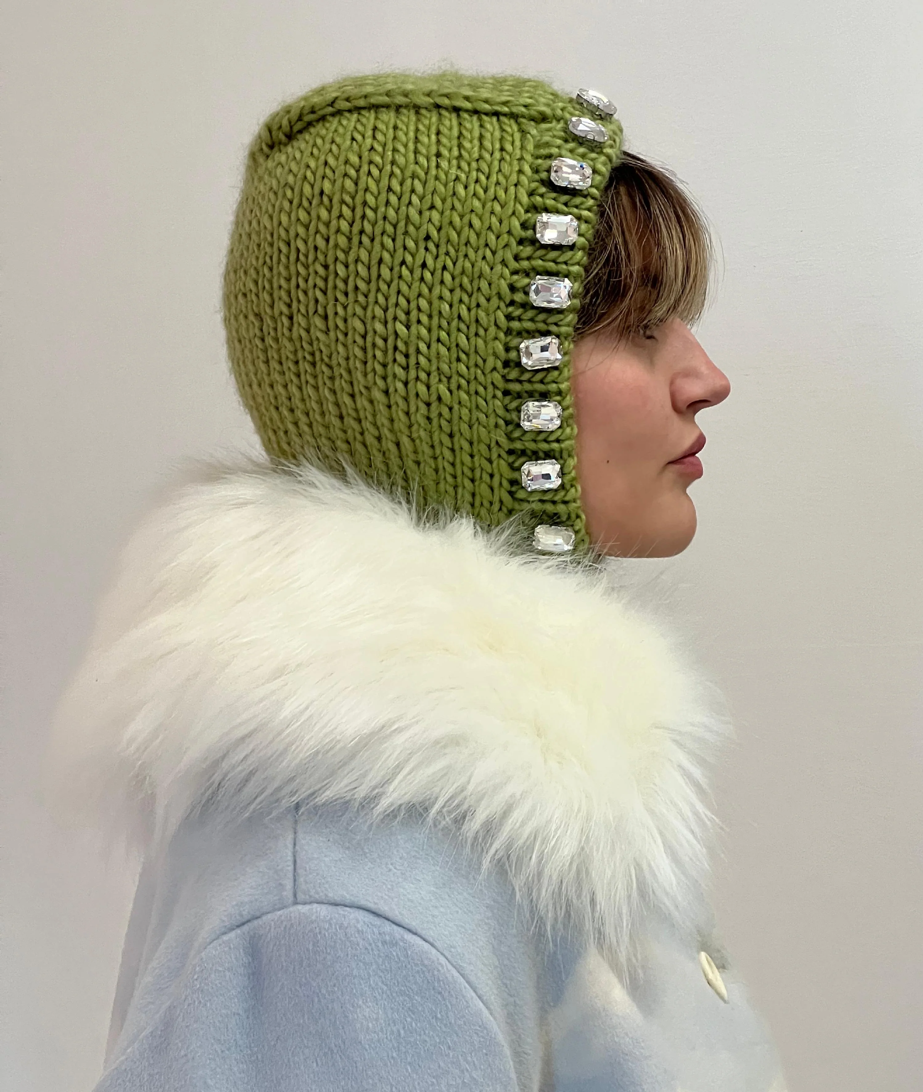 Crystal Hand Knitted Balaclava - Image 8