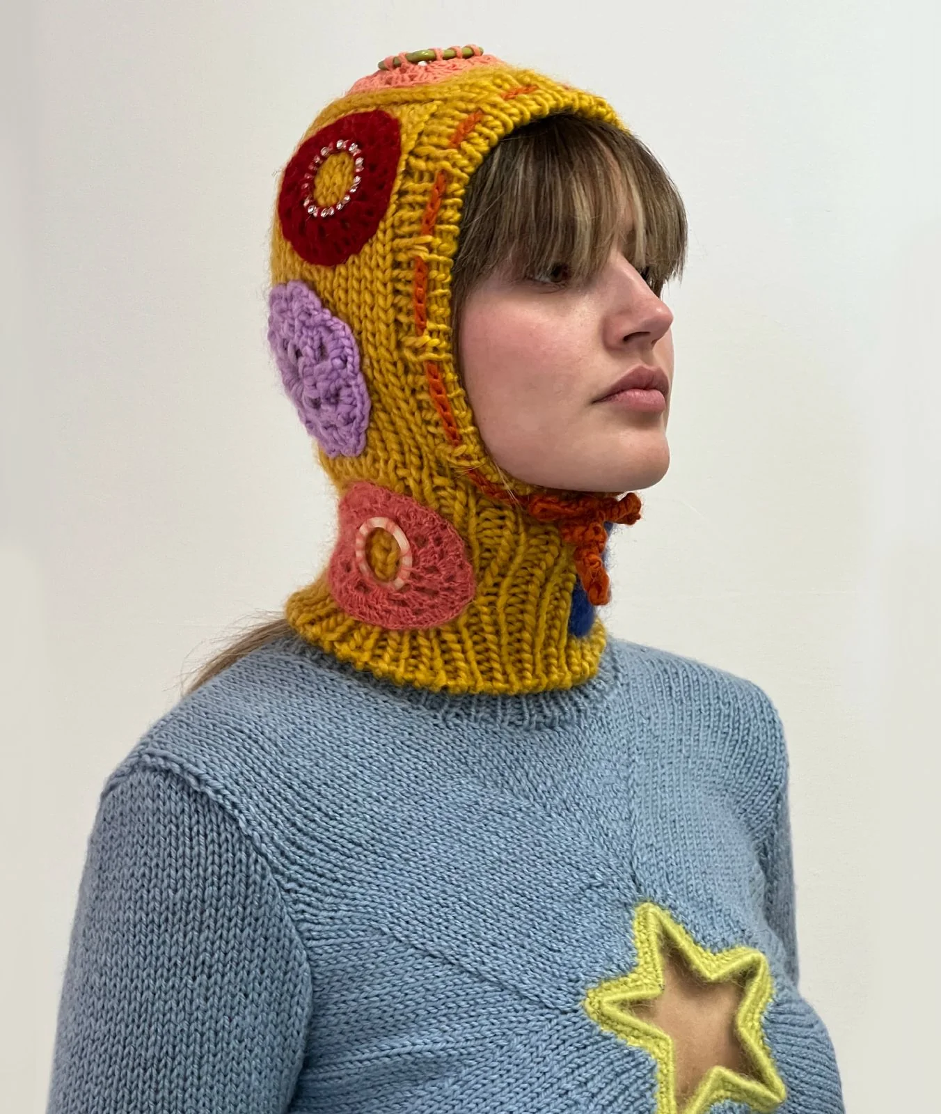 Embroidered Hand Knitted Balaclava - Image 6