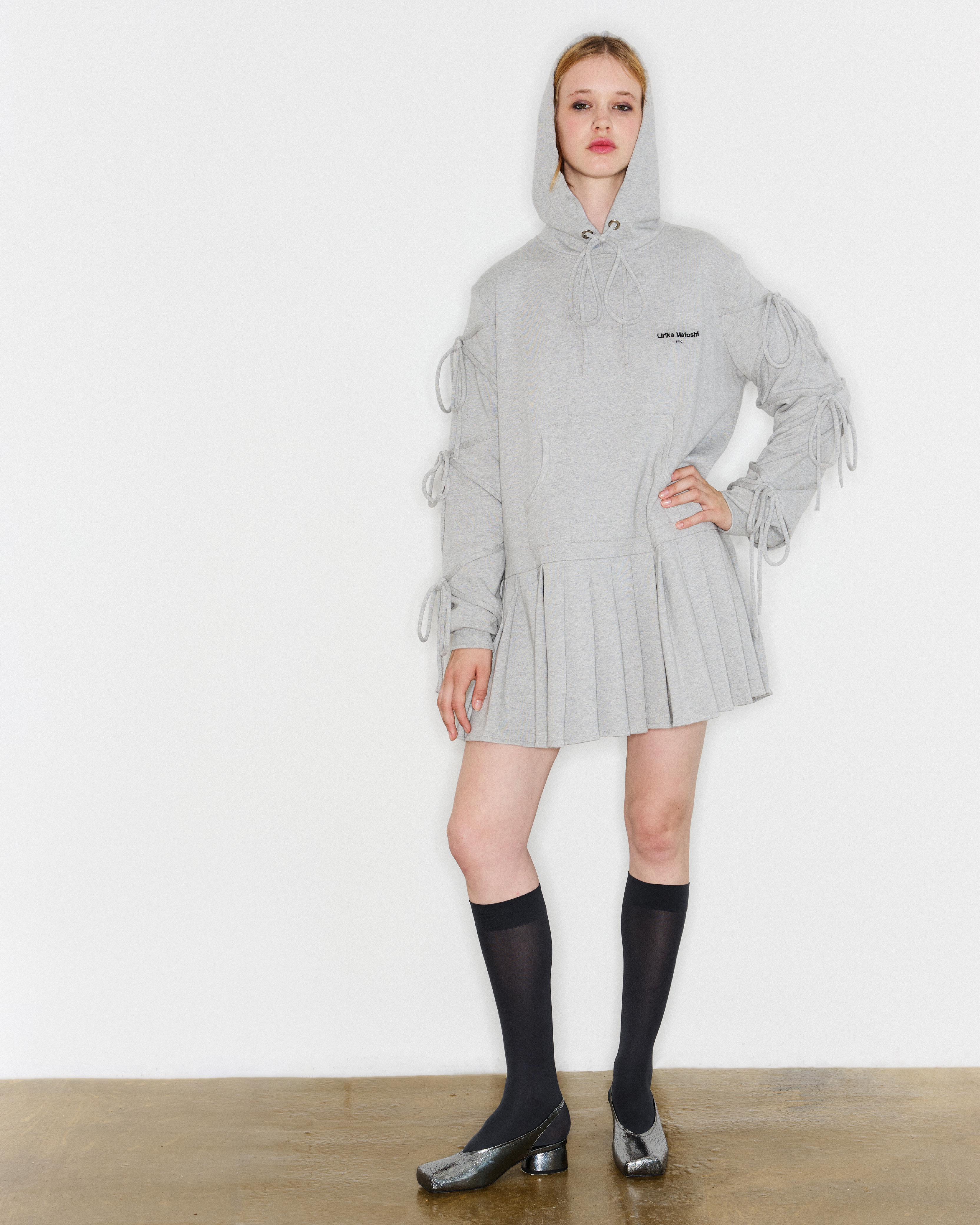 Grey Sweatshirt Dress - Image 2