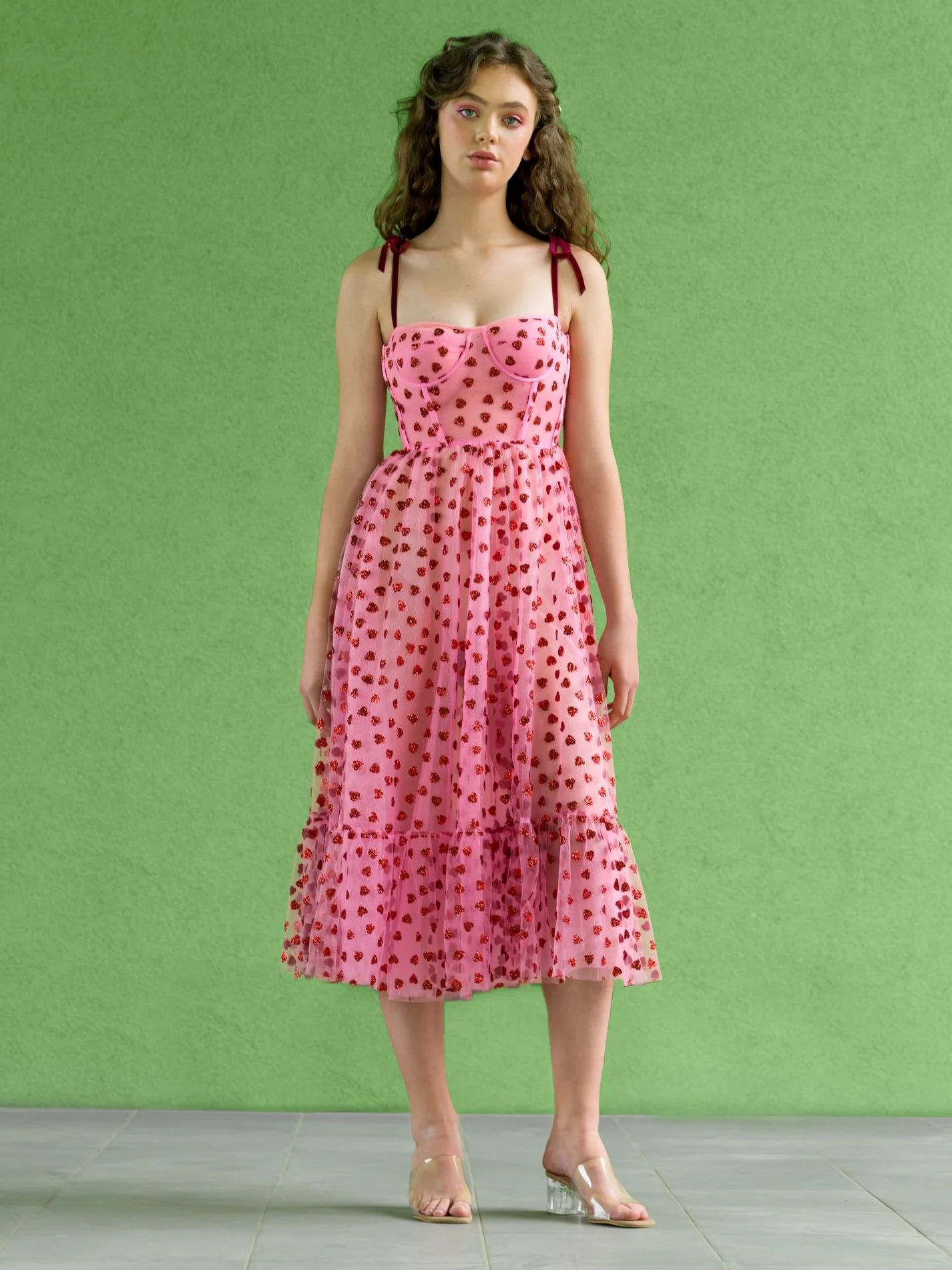 Hearty Corset Midi Dress - Image 3