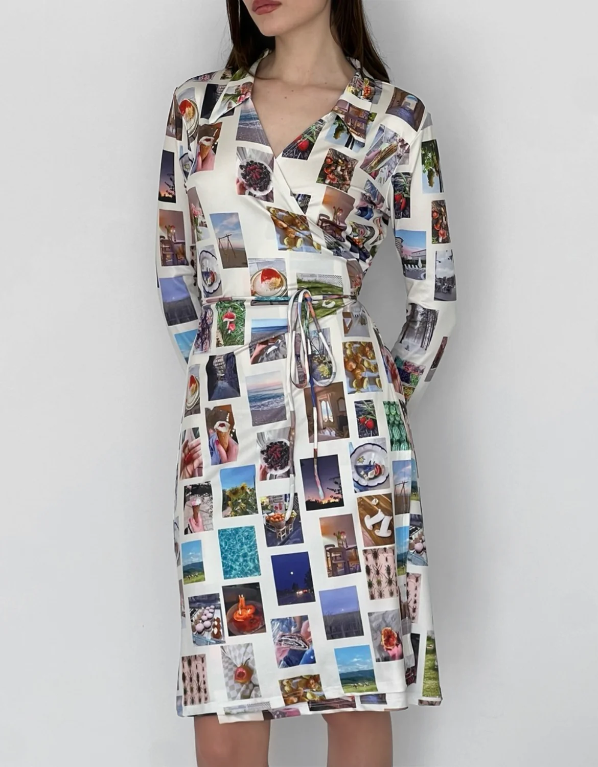 Pics Wrap Dress - Image 2