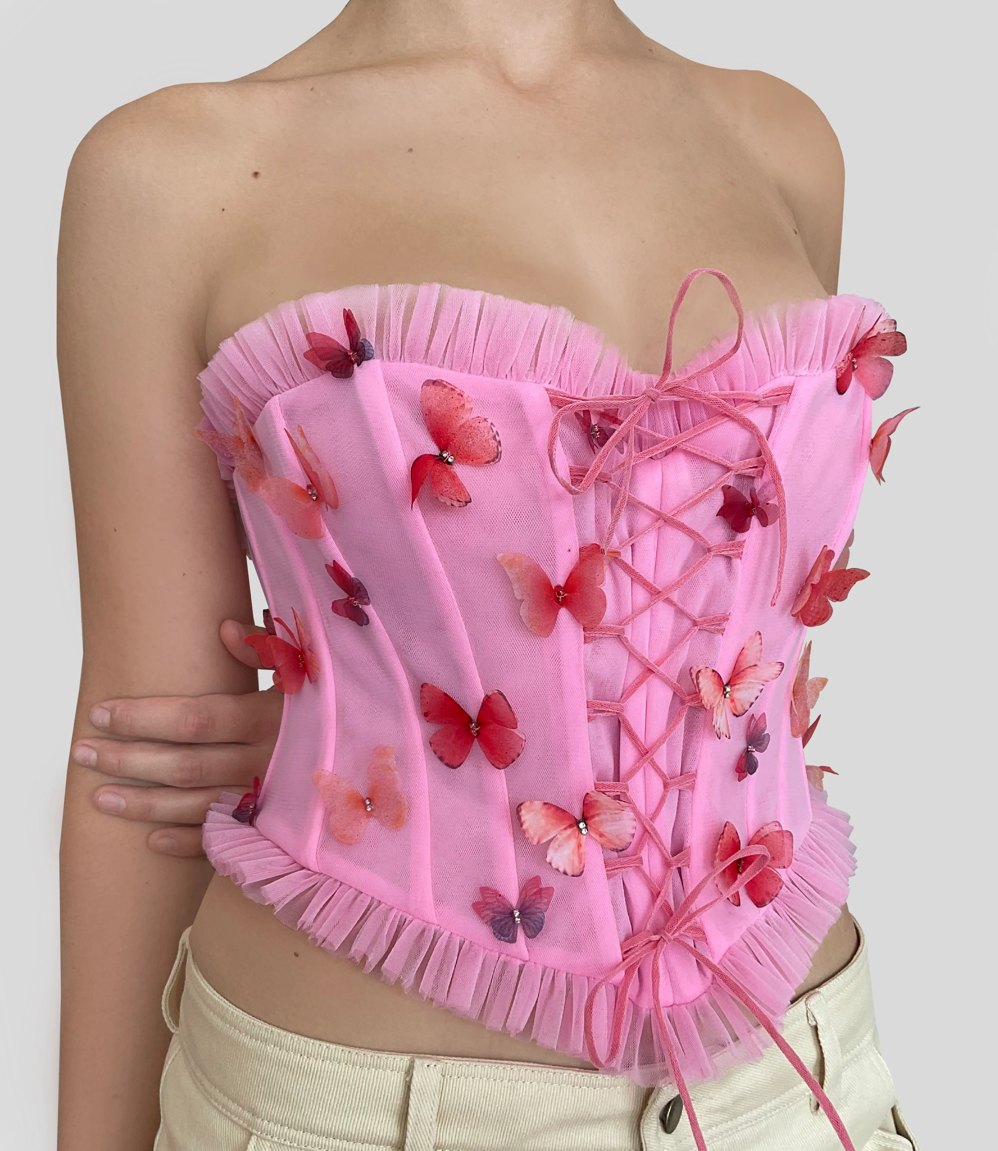Pink Butterfly Corset - Image 4