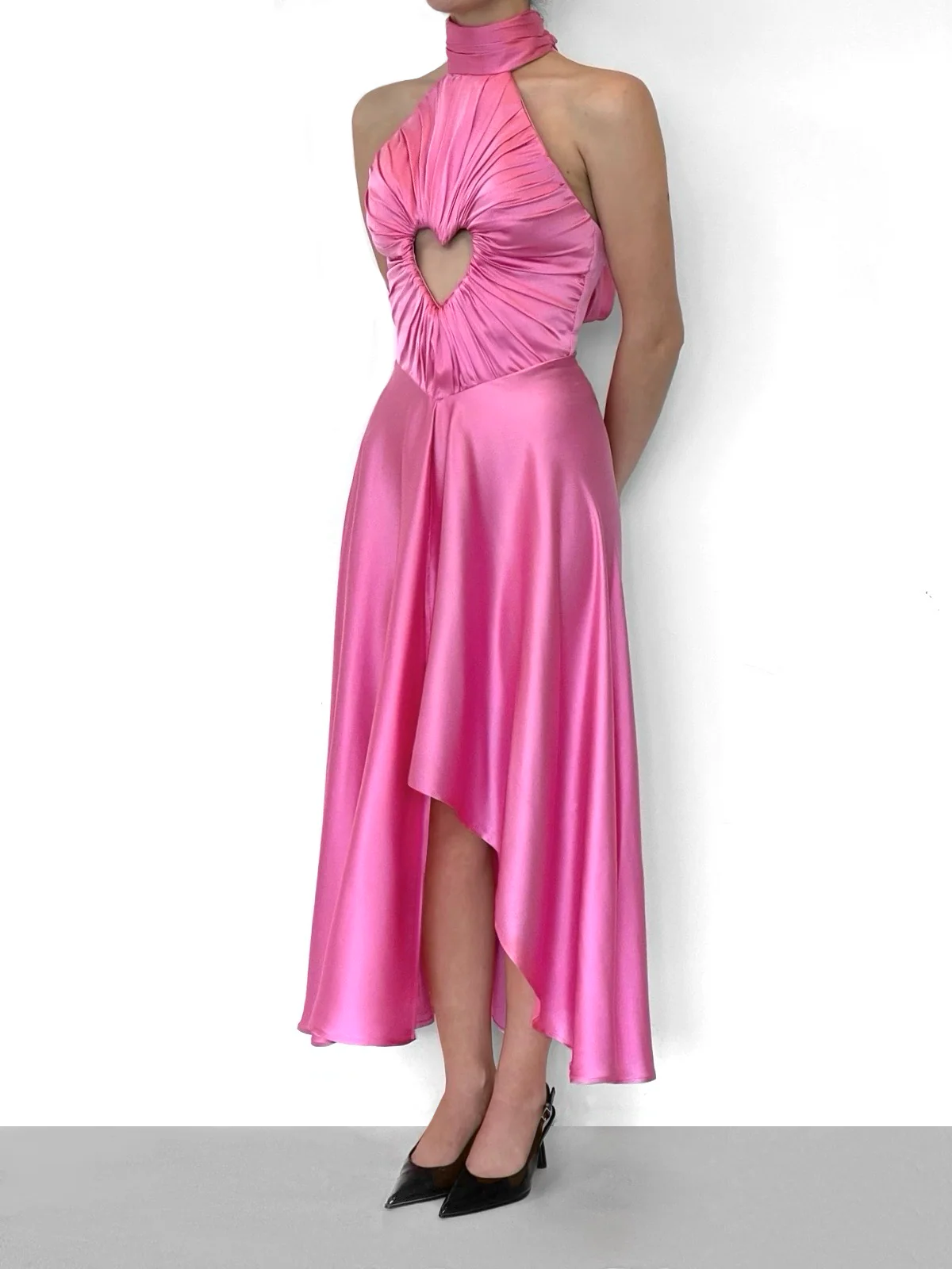Pink Heart Cutout Dress - Image 2