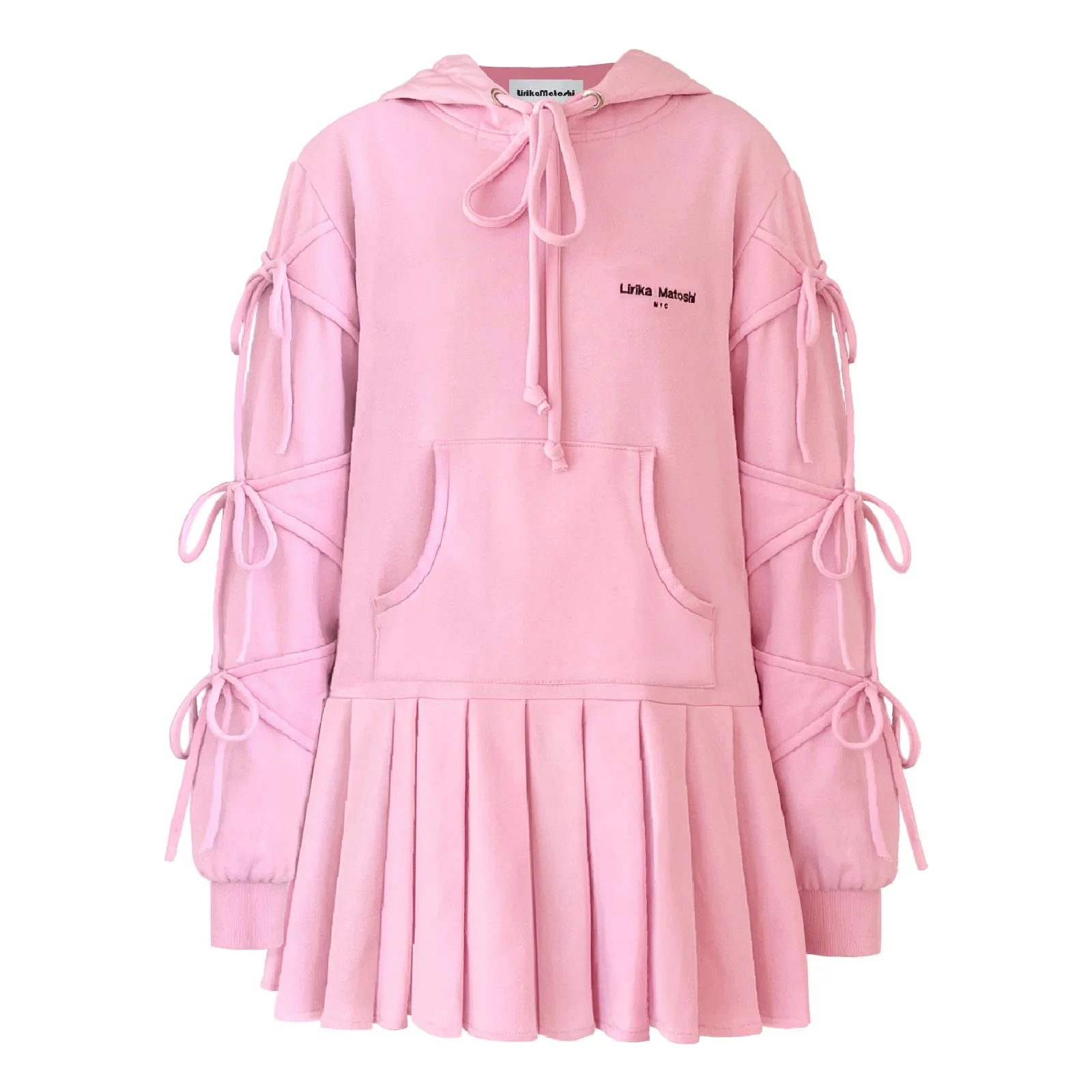 Pink Sweatshirt Dress