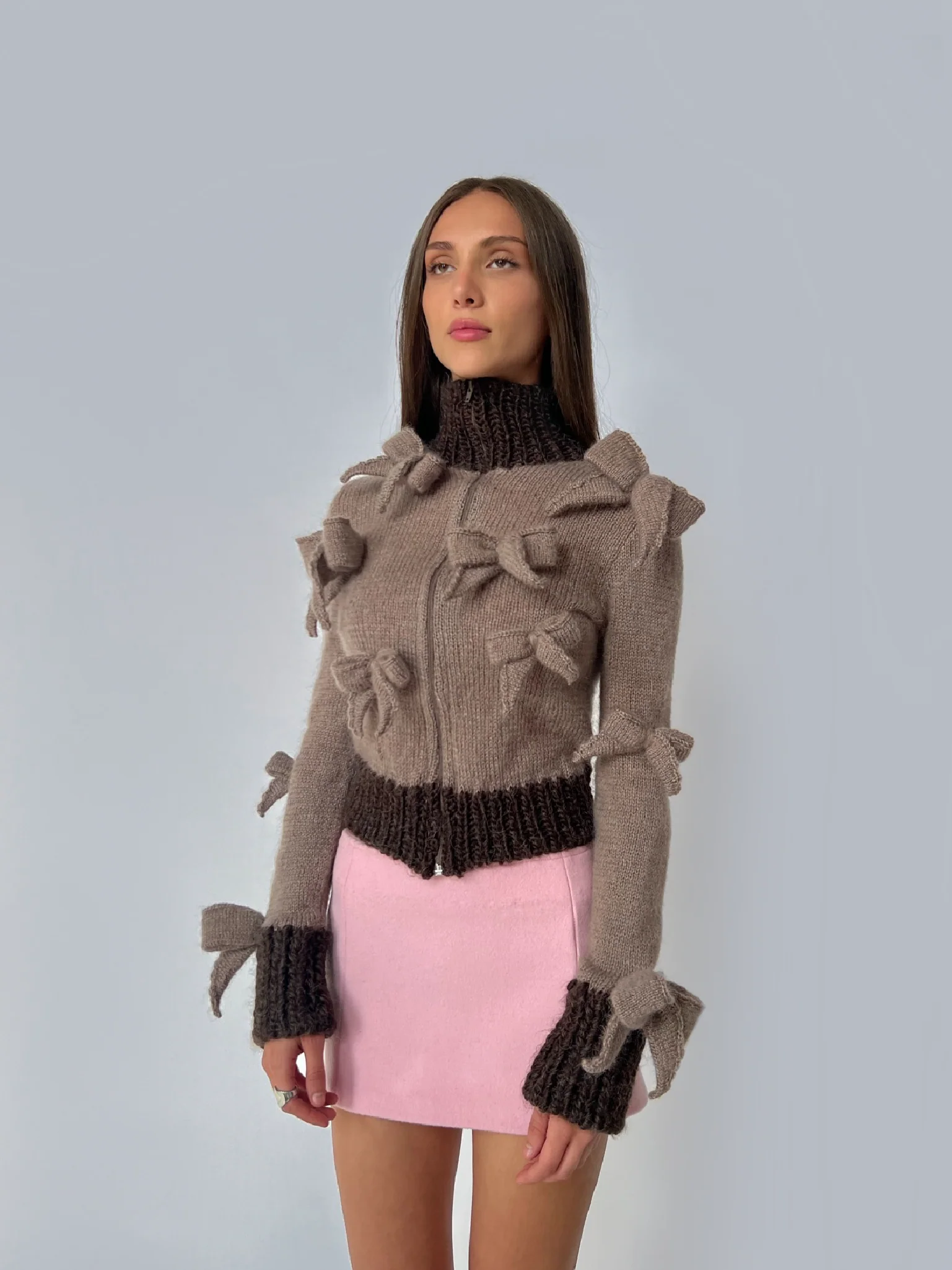 Pink Wool Skirt - Image 2