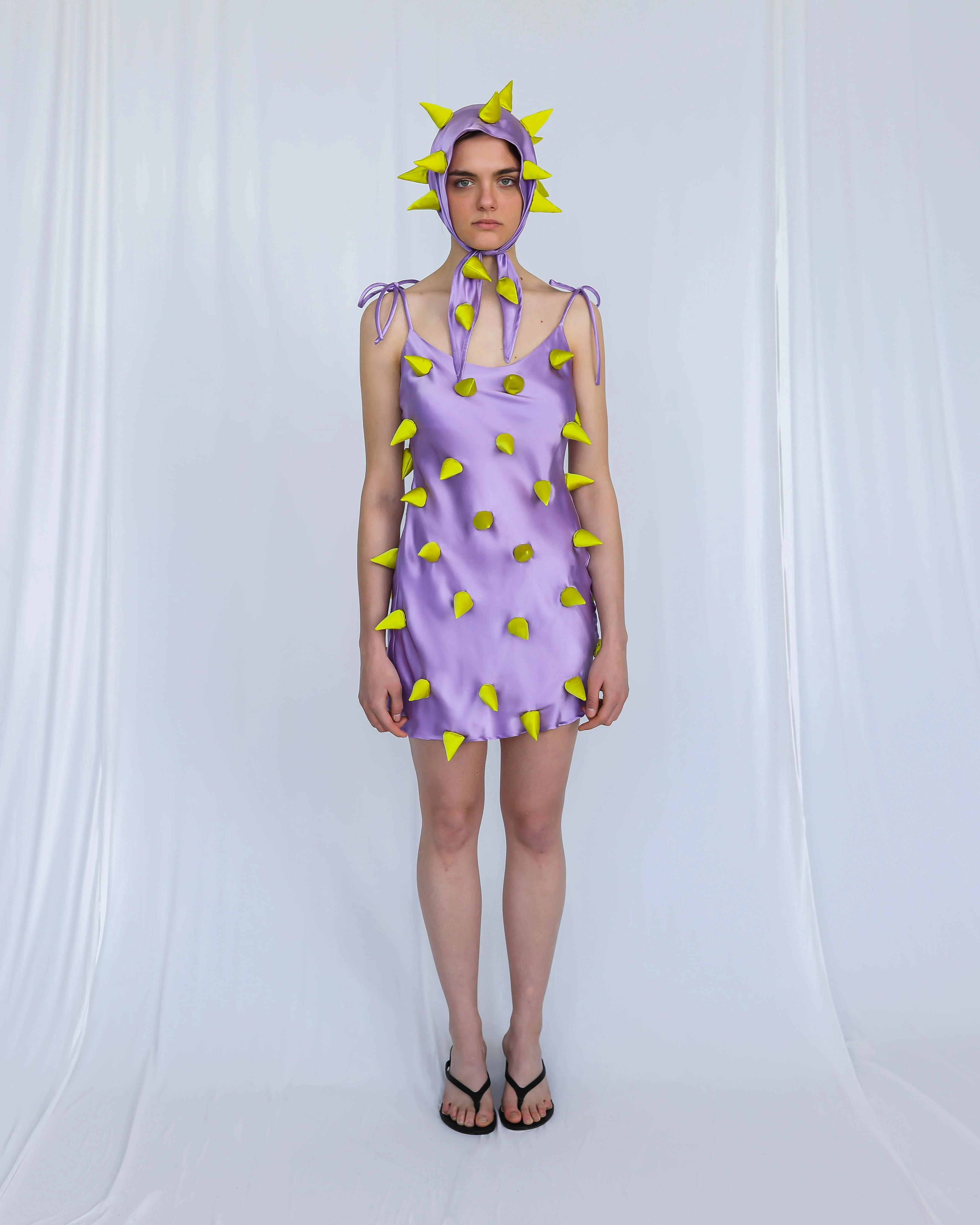 Purple Silk Thorn Dress - Image 2