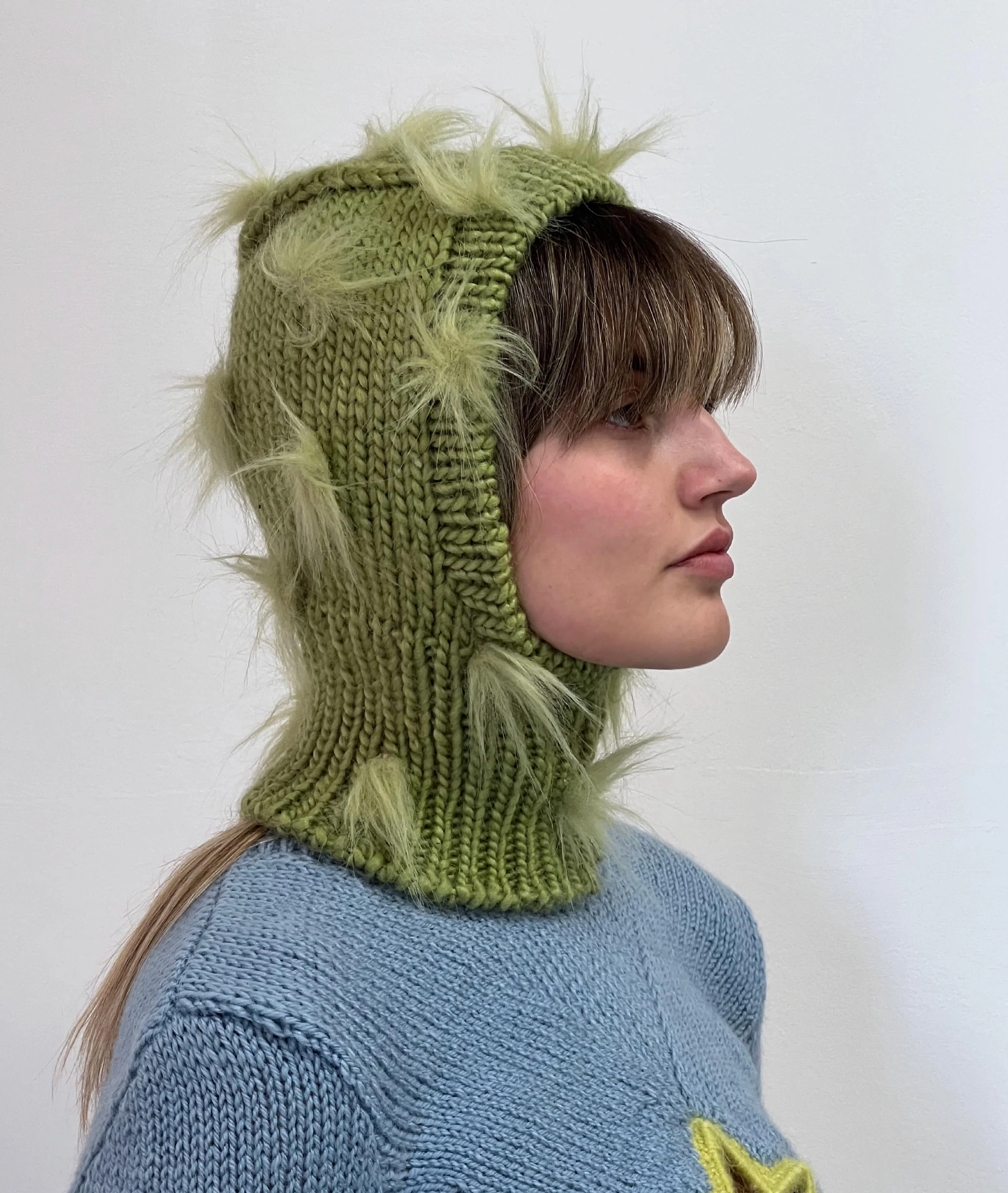 Spike Hand Knitted Balaclava - Image 4