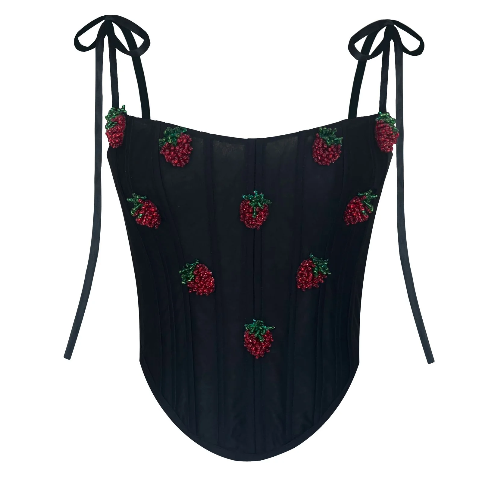 Strawberry Black Corset