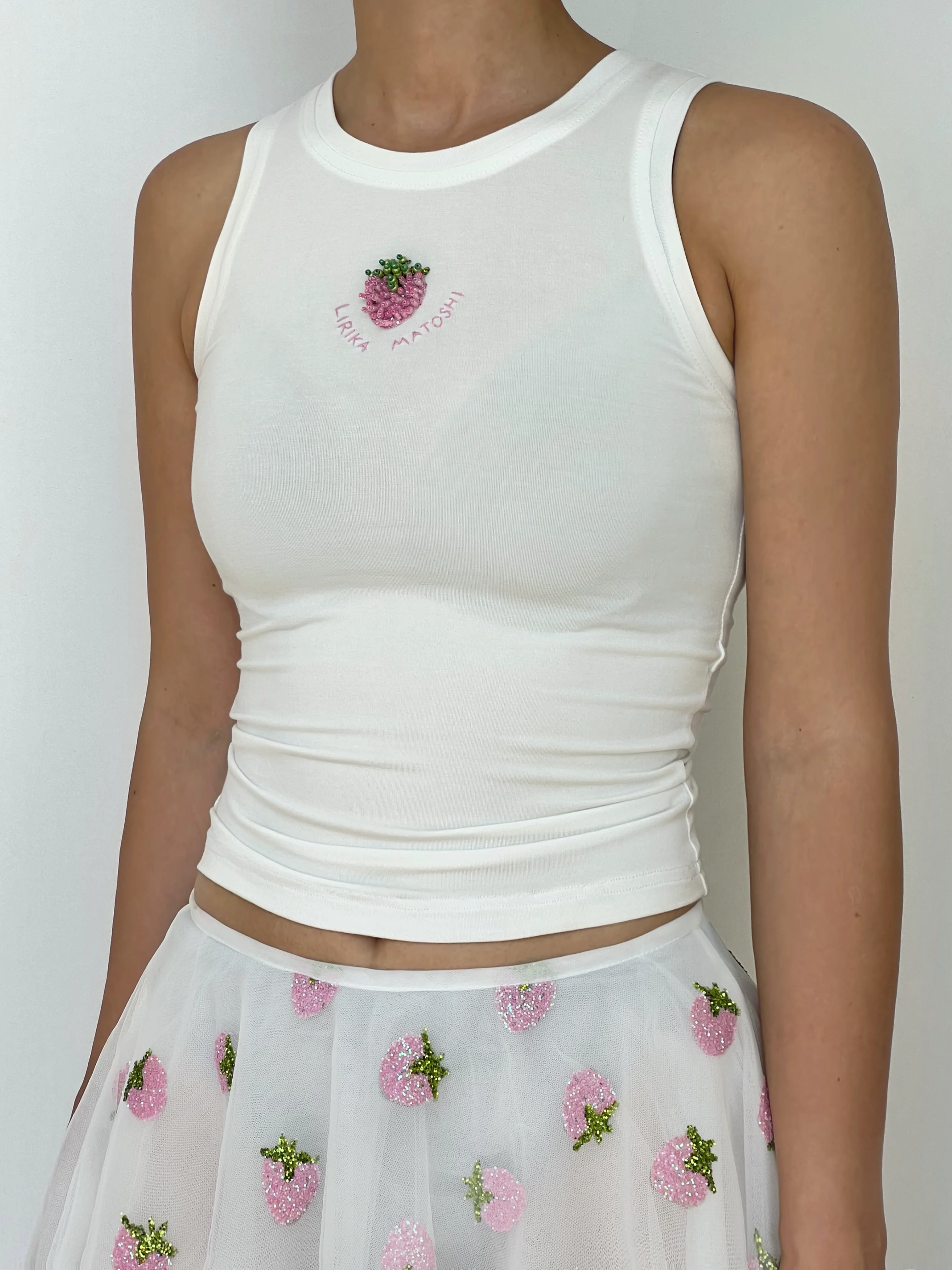 Strawberry Pink Tank Top - Image 2
