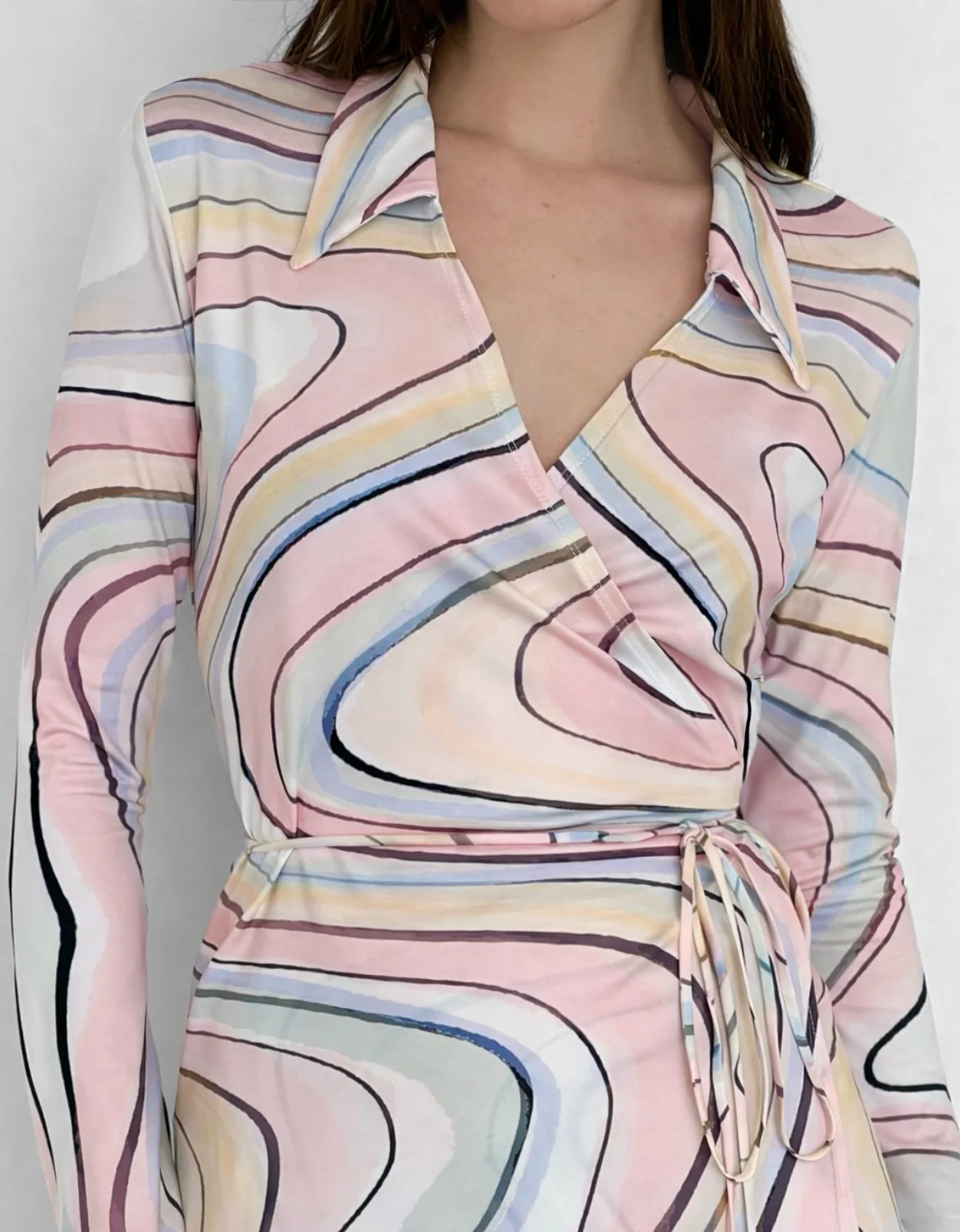 Swirl Wrap Dress - Image 2