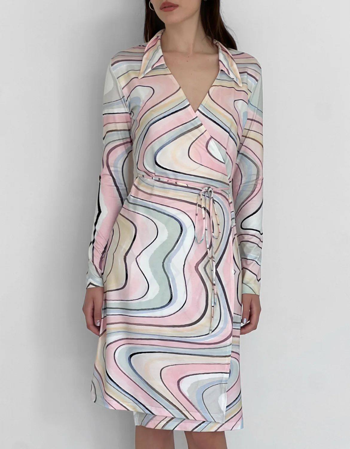 Swirl Wrap Dress - Image 3