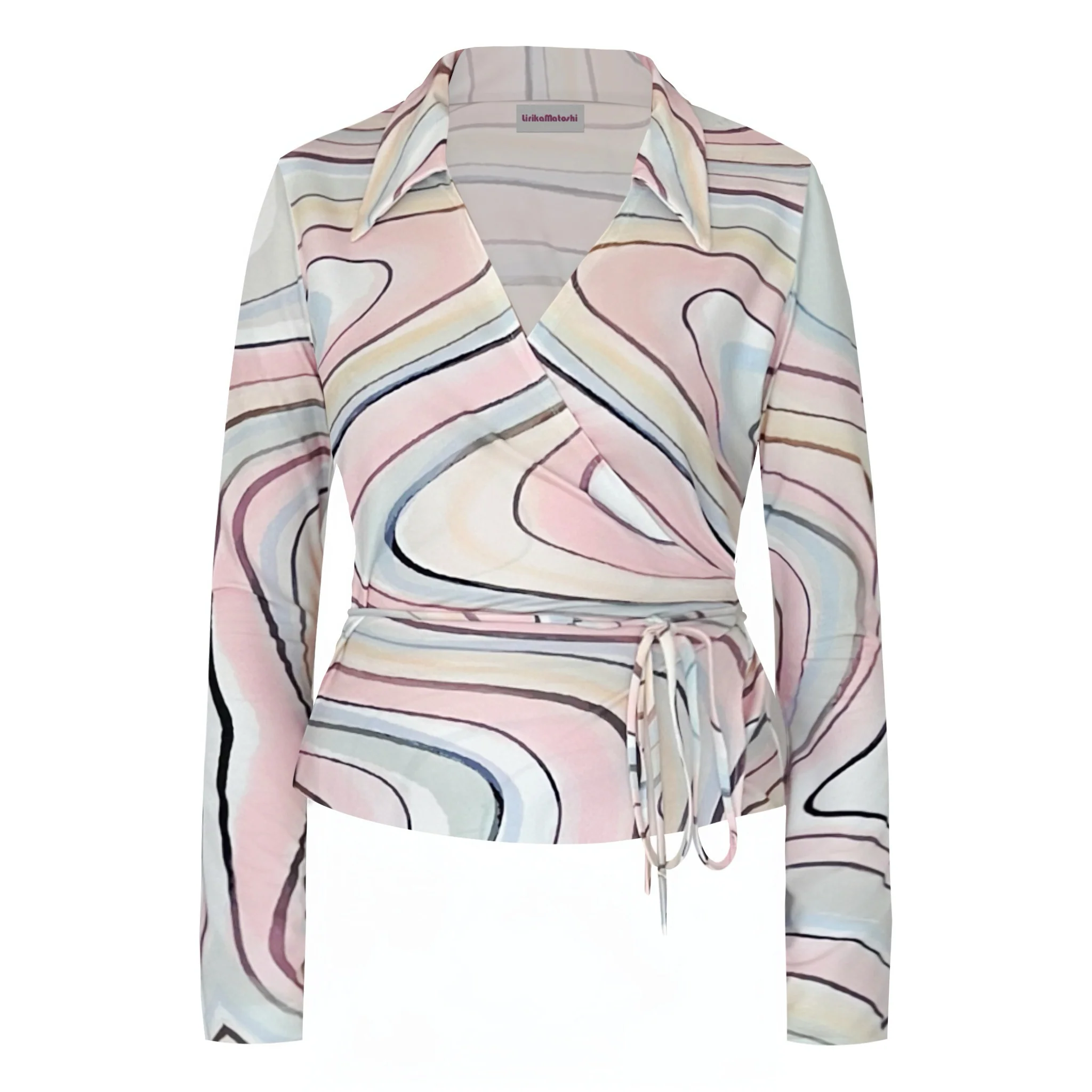 Swirl Wrap Top