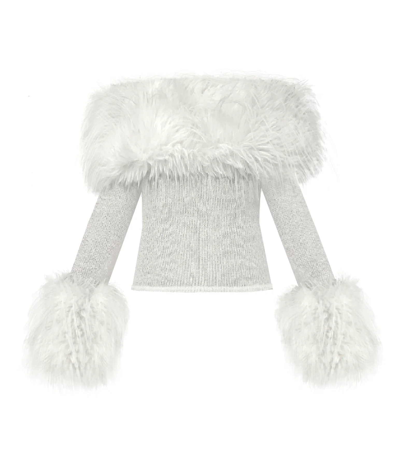 White Fur Top