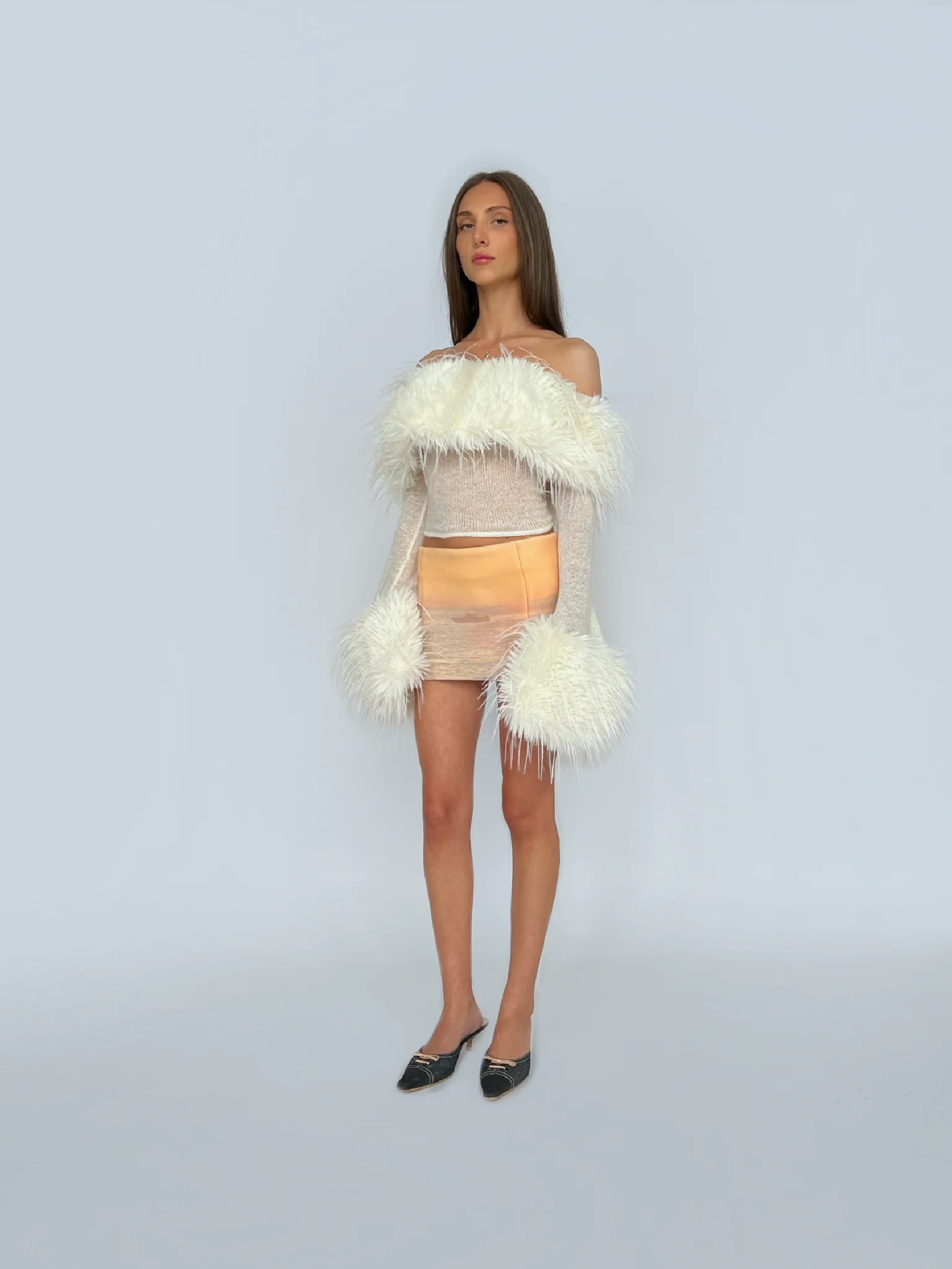 White Fur Top - Image 2